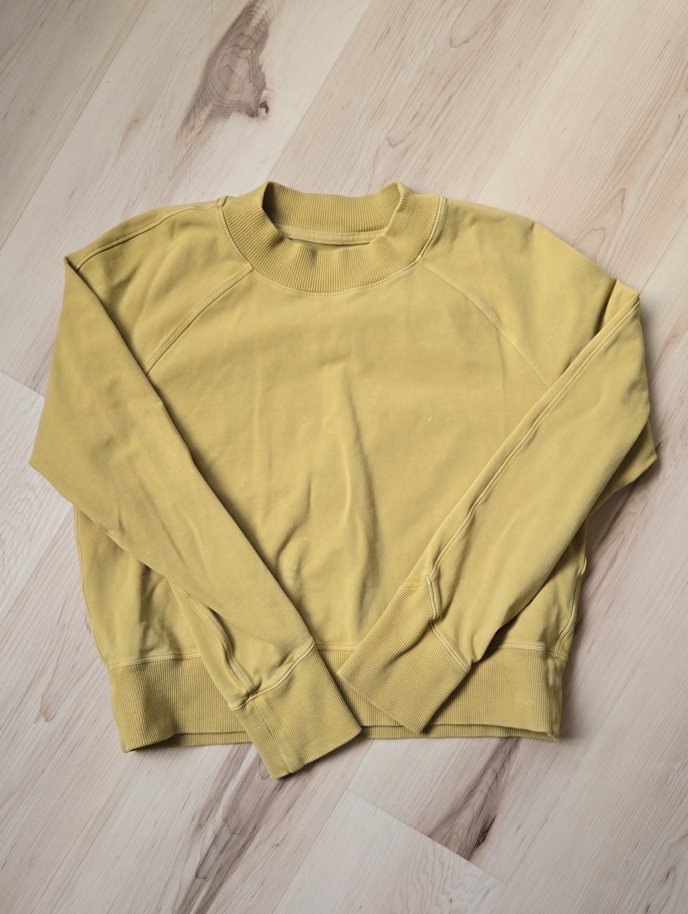 Lululemon Crewneck Sweatshirt, Washed Vintage Gold